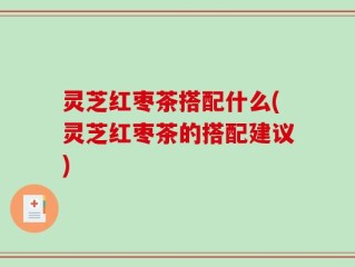 灵芝红枣茶搭配什么(灵芝红枣茶的搭配建议)