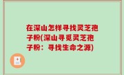 在深山怎样寻找灵芝孢子粉(深山寻觅灵芝孢子粉：寻找生命之源)