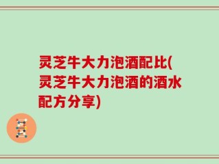 灵芝牛大力泡酒配比(灵芝牛大力泡酒的酒水配方分享)