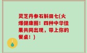 灵芝丹参石斛田七(火爆健康圈！四种中华佳果共同出现，带上你的餐桌！)
