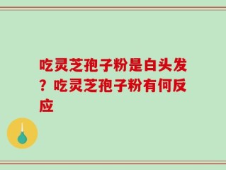 吃灵芝孢子粉是白头发？吃灵芝孢子粉有何反应