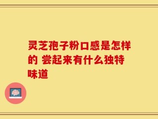 灵芝孢子粉口感是怎样的 尝起来有什么独特味道