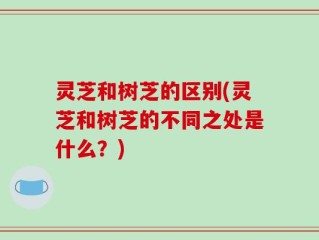 灵芝和树芝的区别(灵芝和树芝的不同之处是什么？)