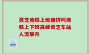 灵芝地铁上班拥挤吗地铁上下班高峰灵芝车站人流攀升