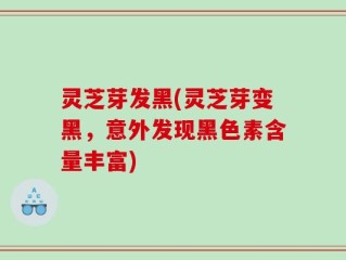 灵芝芽发黑(灵芝芽变黑，意外发现黑色素含量丰富)