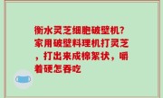衡水灵芝细胞破壁机？家用破壁料理机打灵芝，打出来成棉絮状，嚼着硬怎吞吃