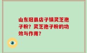山东冠县店子镇灵芝孢子粉？灵芝孢子粉的功效与作用？