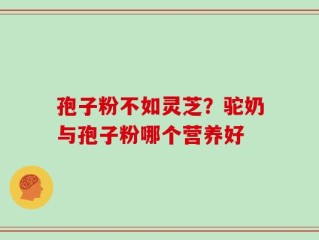 孢子粉不如灵芝？驼奶与孢子粉哪个营养好