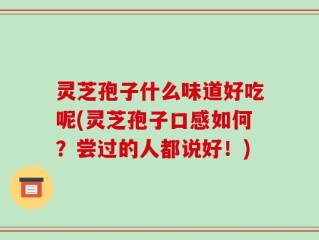 灵芝孢子什么味道好吃呢(灵芝孢子口感如何？尝过的人都说好！)