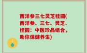 西洋参三七灵芝桂圆(西洋参、三七、灵芝、桂圆：中医珍品组合，助你保健养生)