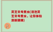 灵芝贝母煮水(浸泡灵芝贝母煮水，让你体验清新健康)