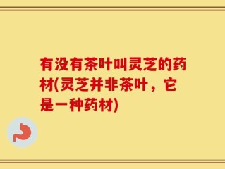有没有茶叶叫灵芝的药材(灵芝并非茶叶，它是一种药材)