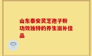 山东泰安灵芝孢子粉 功效独特的养生滋补佳品