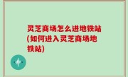 灵芝商场怎么进地铁站(如何进入灵芝商场地铁站)