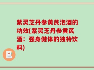 紫灵芝丹参黄芪泡酒的功效(紫灵芝丹参黄芪酒：强身健体的独特饮料)
