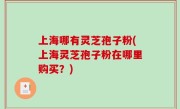 上海哪有灵芝孢子粉(上海灵芝孢子粉在哪里购买？)