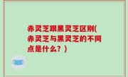 赤灵芝跟黑灵芝区别(赤灵芝与黑灵芝的不同点是什么？)