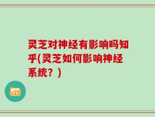 灵芝对神经有影响吗知乎(灵芝如何影响神经系统？)