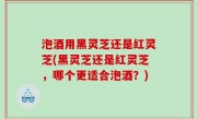泡酒用黑灵芝还是红灵芝(黑灵芝还是红灵芝，哪个更适合泡酒？)