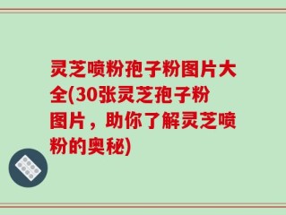 灵芝喷粉孢子粉图片大全(30张灵芝孢子粉图片，助你了解灵芝喷粉的奥秘)