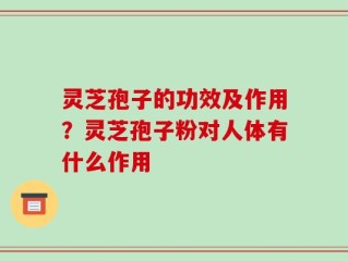 灵芝孢子的功效及作用？灵芝孢子粉对人体有什么作用