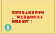 灵芝菌盖上没有孢子粉_“灵芝菌盖缺失孢子粉现象探究”)