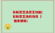 石斛灵芝汤灵芝功能(石斛灵芝汤的功效 – 强身健体)