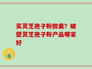 买灵芝孢子粉胶囊？破壁灵芝孢子粉产品哪家好