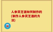 人参灵芝酒如何制作的(制作人参灵芝酒的方法)