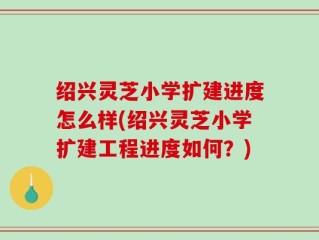 绍兴灵芝小学扩建进度怎么样(绍兴灵芝小学扩建工程进度如何？)