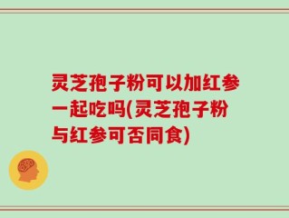 灵芝孢子粉可以加红参一起吃吗(灵芝孢子粉与红参可否同食)