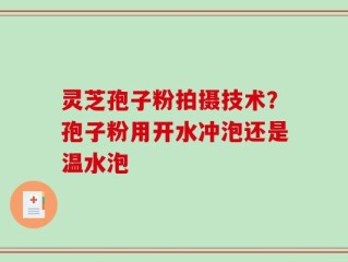 灵芝孢子粉拍摄技术？孢子粉用开水冲泡还是温水泡