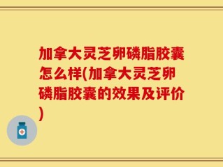 加拿大灵芝卵磷脂胶囊怎么样(加拿大灵芝卵磷脂胶囊的效果及评价)