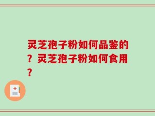 灵芝孢子粉如何品鉴的？灵芝孢子粉如何食用？