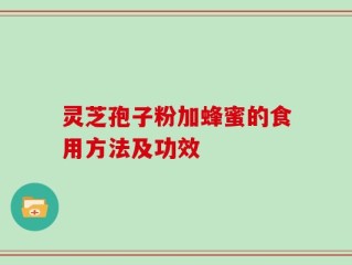 灵芝孢子粉加蜂蜜的食用方法及功效