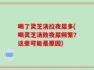 喝了灵芝汤拉夜尿多(喝灵芝汤致夜尿频繁？这些可能是原因)