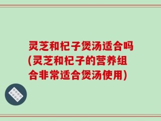 灵芝和杞子煲汤适合吗(灵芝和杞子的营养组合非常适合煲汤使用)