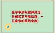皇帝草黑松露藏灵芝(珍藏灵芝与黑松露：一位皇帝的草药宝库)
