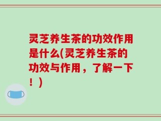 灵芝养生茶的功效作用是什么(灵芝养生茶的功效与作用，了解一下！)