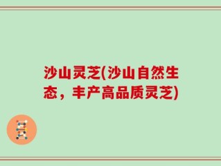 沙山灵芝(沙山自然生态，丰产高品质灵芝)