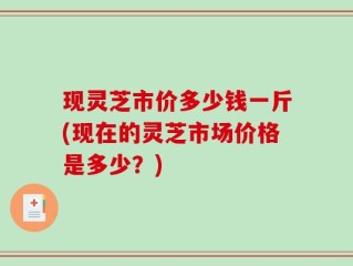 现灵芝市价多少钱一斤(现在的灵芝市场价格是多少？)