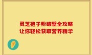 灵芝孢子粉破壁全攻略让你轻松获取营养精华
