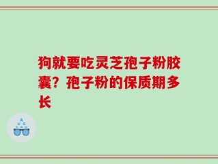 狗就要吃灵芝孢子粉胶囊？孢子粉的保质期多长