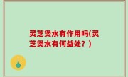 灵芝煲水有作用吗(灵芝煲水有何益处？)