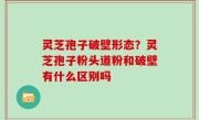 灵芝孢子破壁形态？灵芝孢子粉头道粉和破壁有什么区别吗