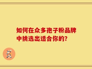 如何在众多孢子粉品牌中挑选出适合你的？