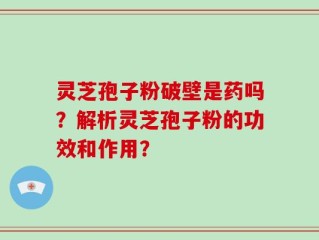 灵芝孢子粉破壁是药吗？解析灵芝孢子粉的功效和作用？