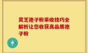 灵芝孢子粉采收技巧全解析让您收获高品质孢子粉