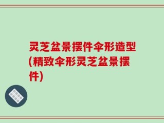 灵芝盆景摆件伞形造型(精致伞形灵芝盆景摆件)