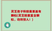 灵芝孢子粉胶囊里面有颗粒(灵芝胶囊富含颗粒，功效惊人！)